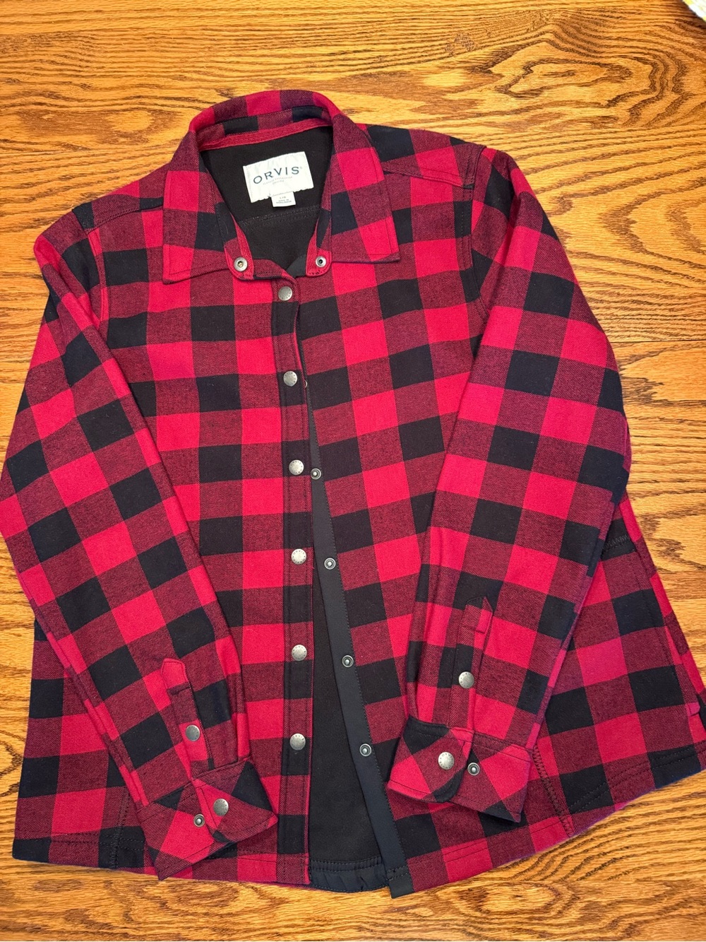 Orvis Buffalo Plaid Flannel Lined Jacket